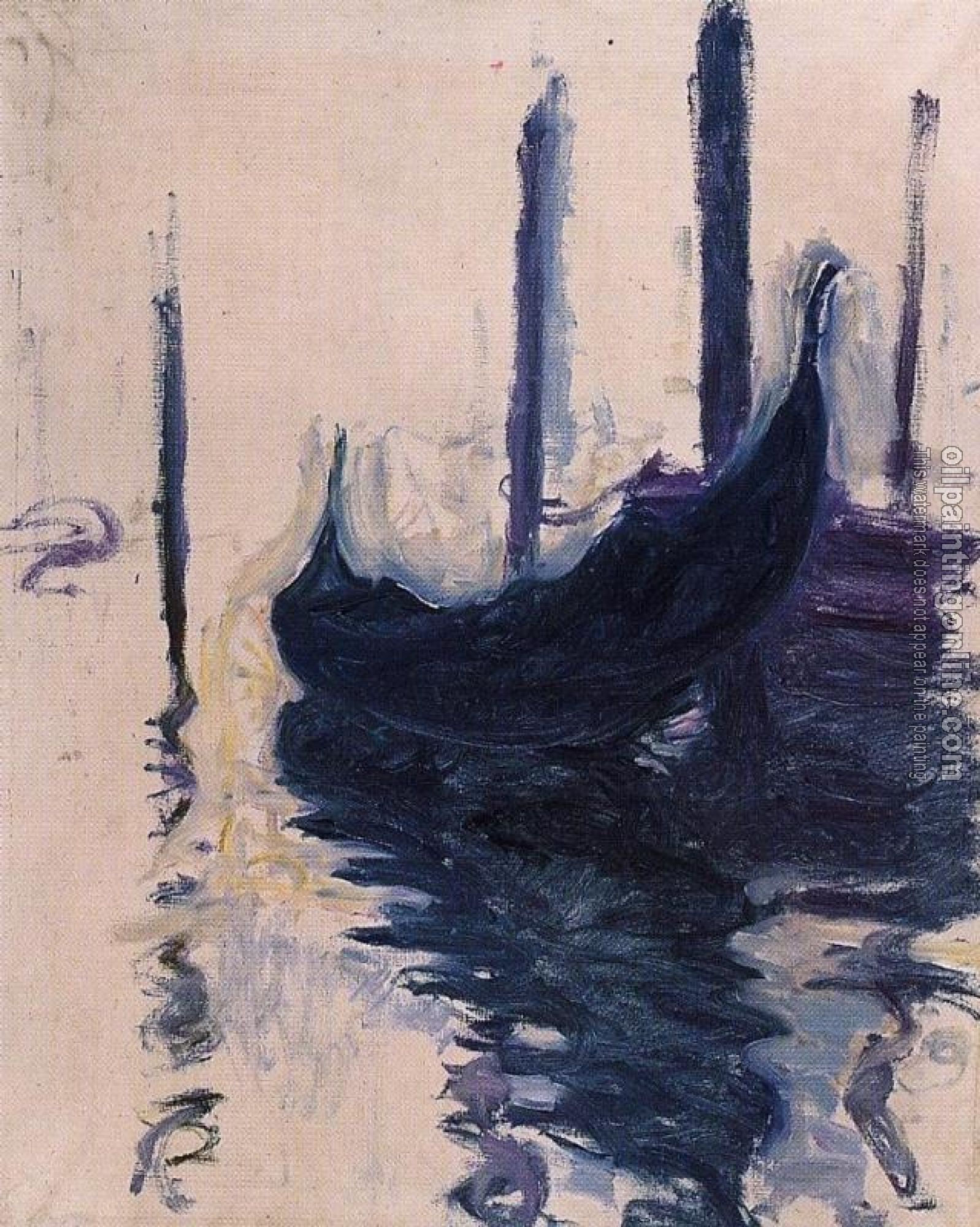 Monet, Claude Oscar - Gondola in Venice